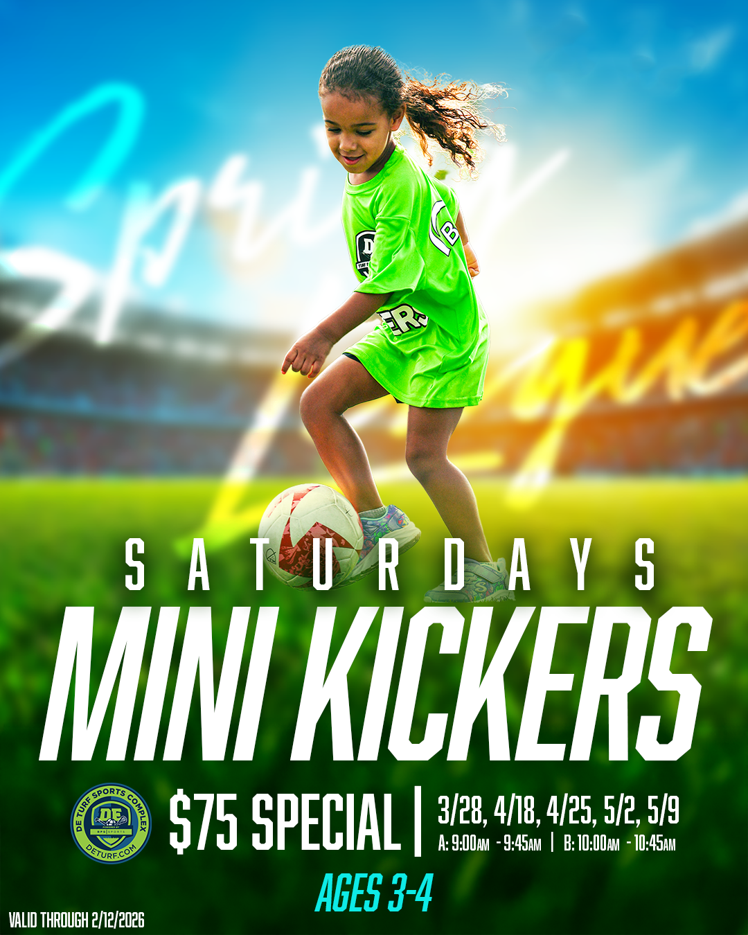 Mini Kickers Spring 26’ promo
