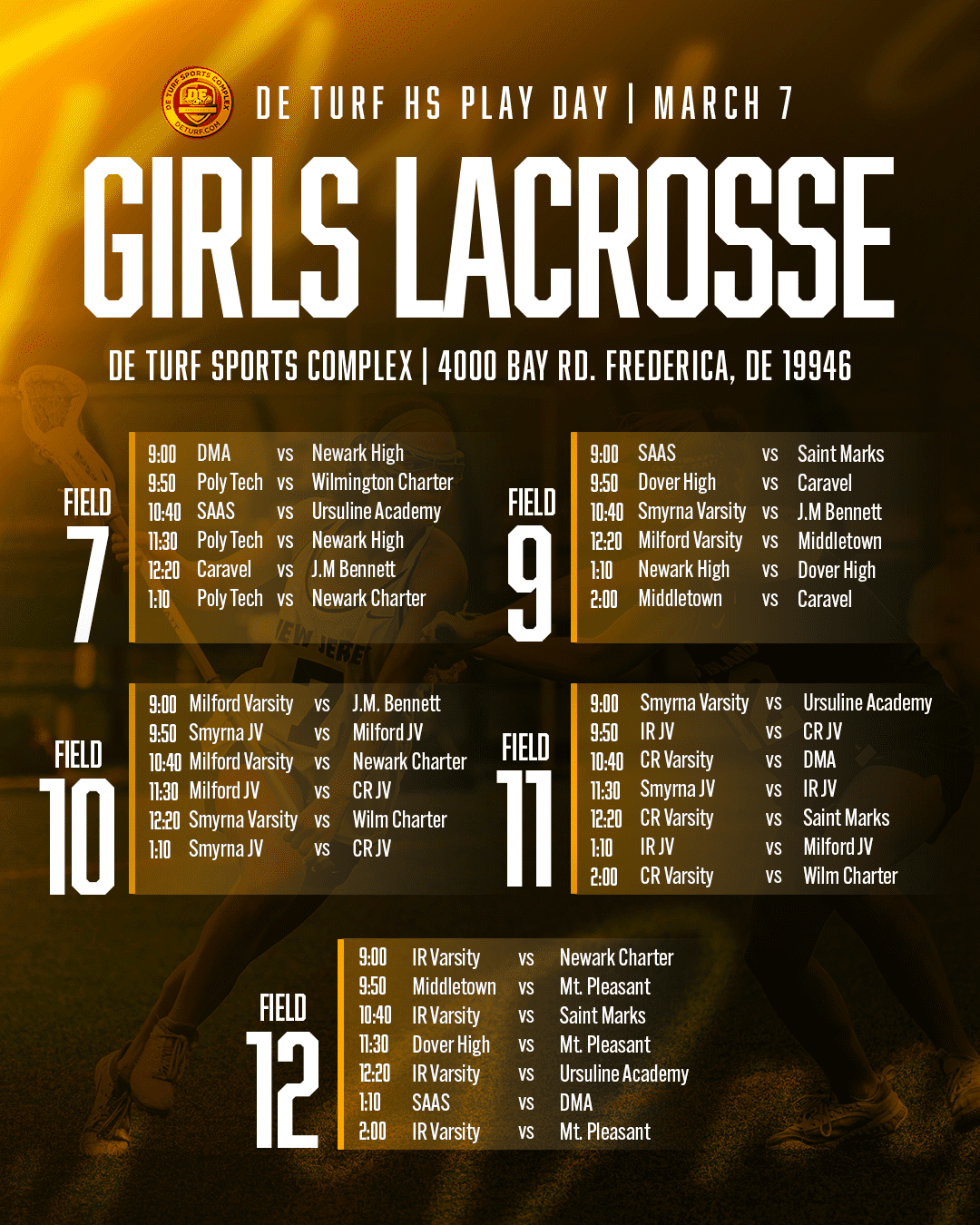 GLAX Schedule